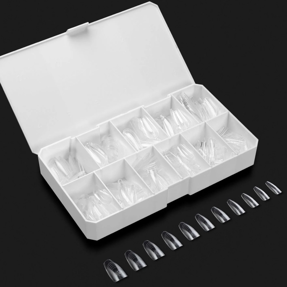 FRENCH GEL-X® NATURAL COFFIN MEDIUM (330 pieces) APRES